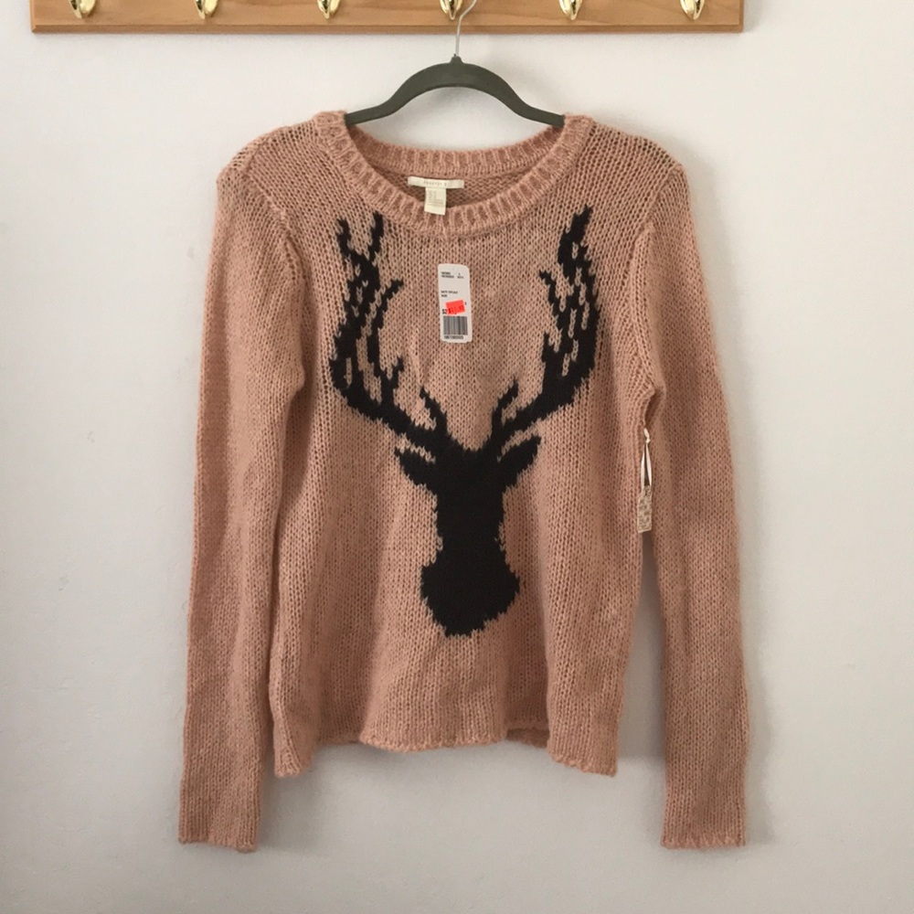 Nude/ Pink Knit Sweater